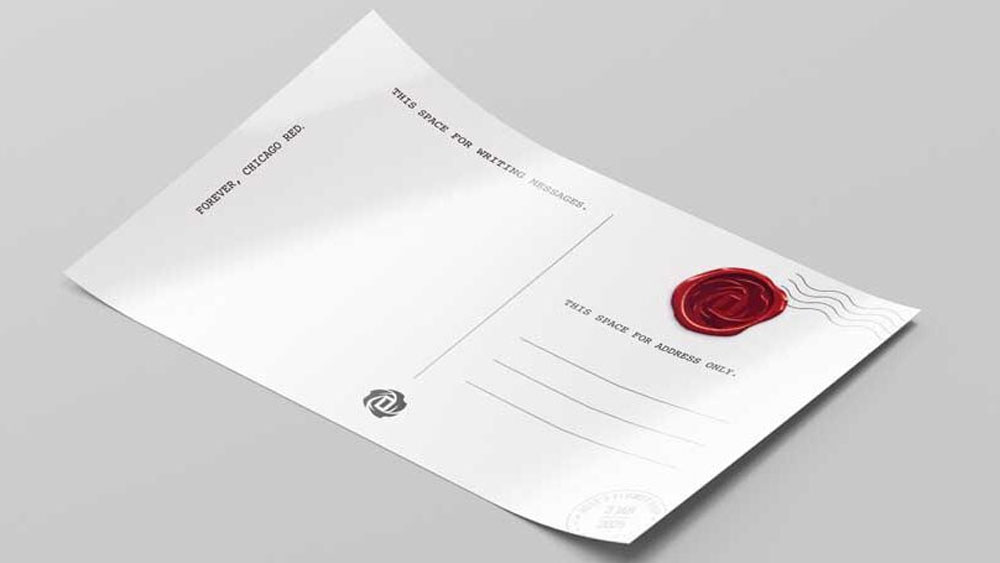 Forever Yours postcard design