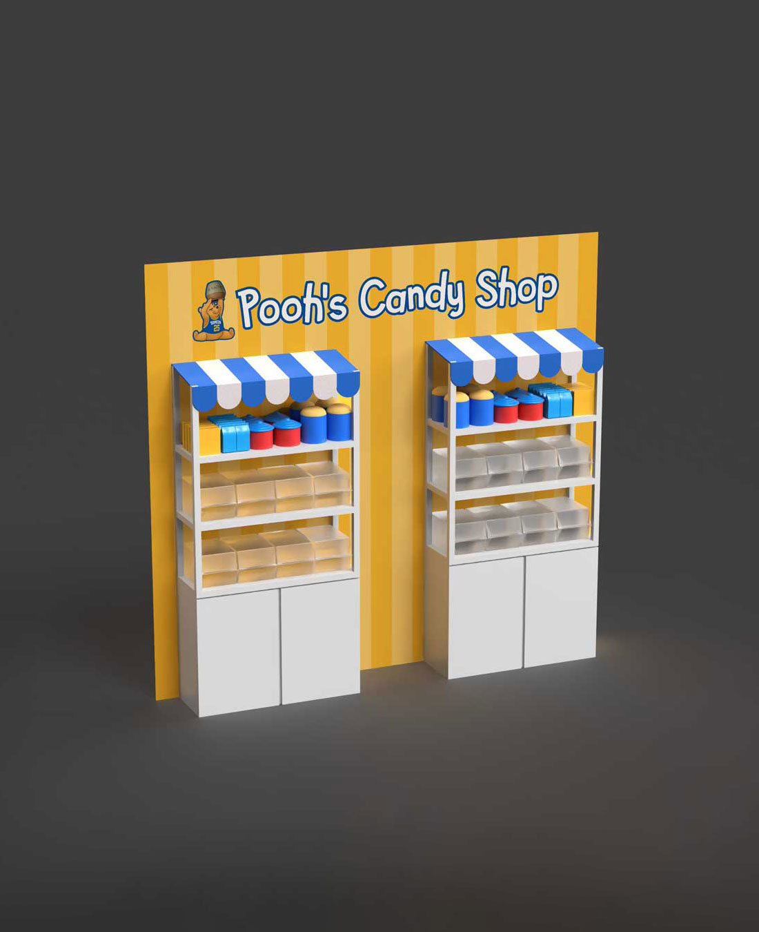 Pooh's Candy Shop mockup