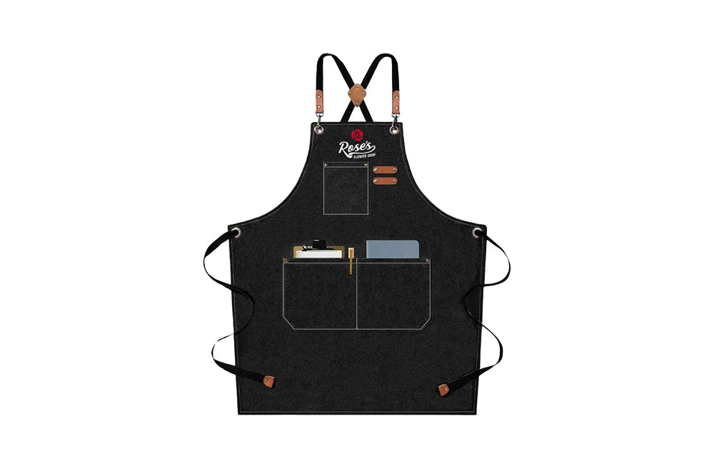 Rose's Flower Shop apron