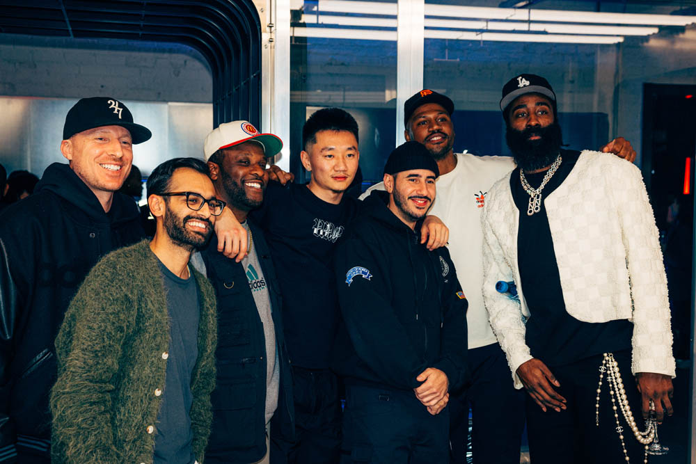 Adidas Harden Vol. 9 event - Group photo with James Harden
